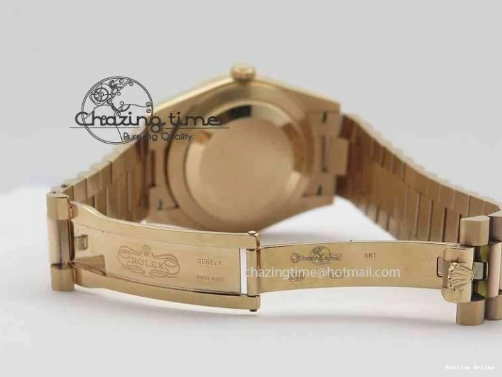 1219 Day Date 40mm RG BP Maker Best Edition Brown Dial Diamond Markers On RG Bracelet A ZeroBulk 3689